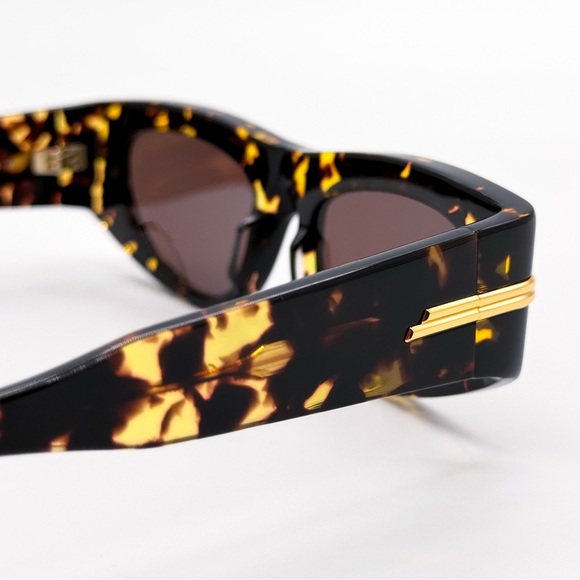 NEW BOTTEGA VENETA BV1144S 002 BROWN HAVANA CAT EYE WOMEN SUNGLASSES - Picture 7 of 10